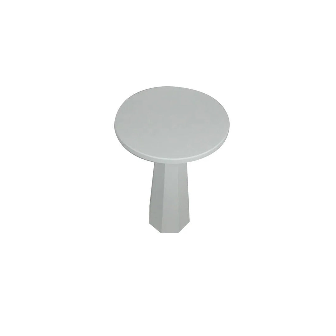 Lilyum Lake Mantar Sehpa Beyaz 52 Cm