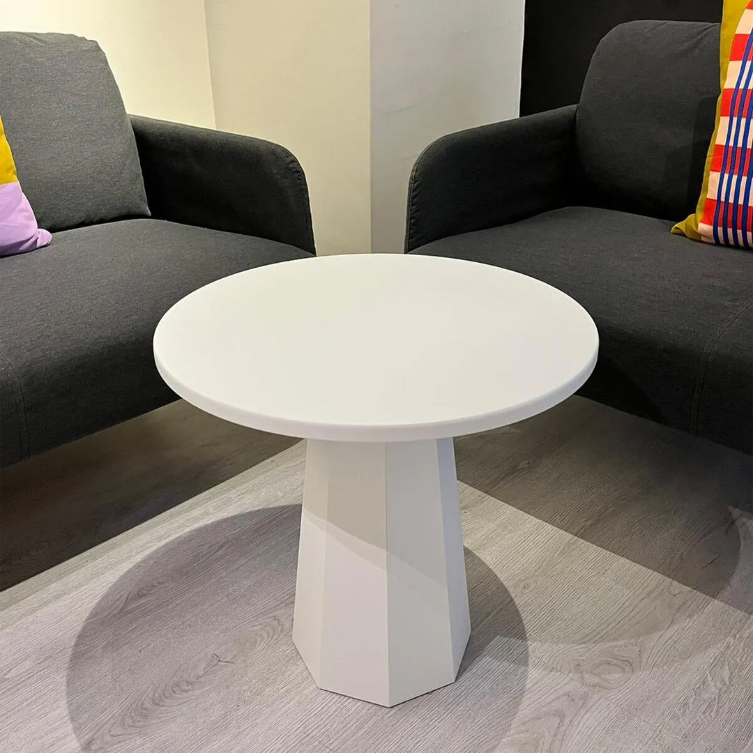 Lilyum Mantar Orta Sehpa Beyaz 50 cm