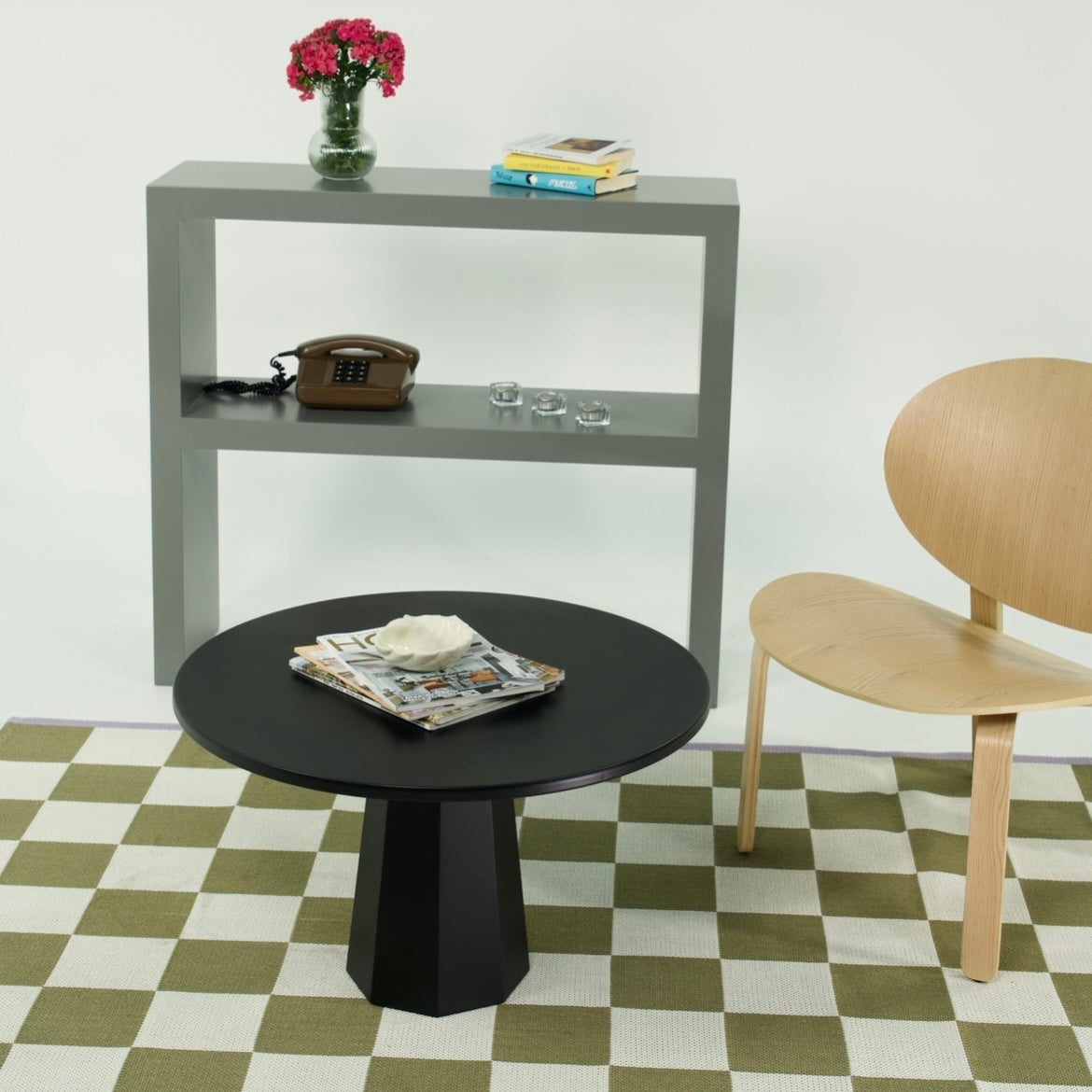 Lilyum Mantar Orta Sehpa Siyah